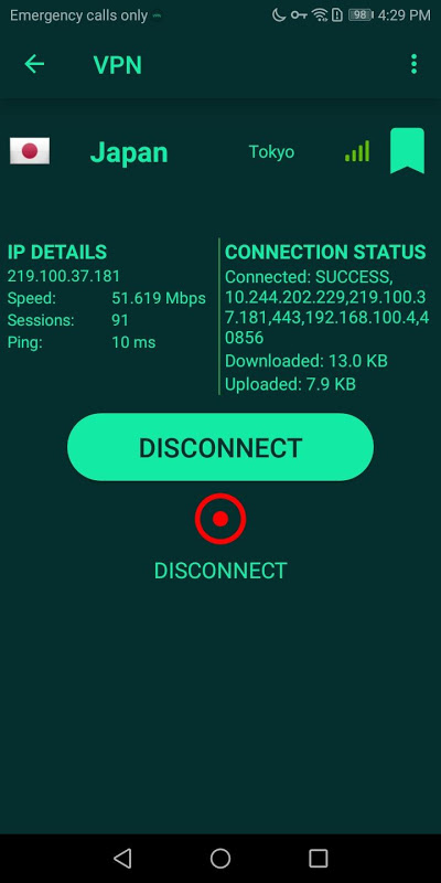 VPN Hotspot Free Proxy Shield Screenshot2