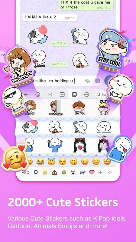 Facemoji Emoji Keyboard & Font Mod Screenshot1