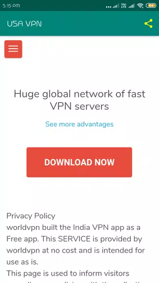 USA VPN - High Speed VPN Proxy Screenshot2