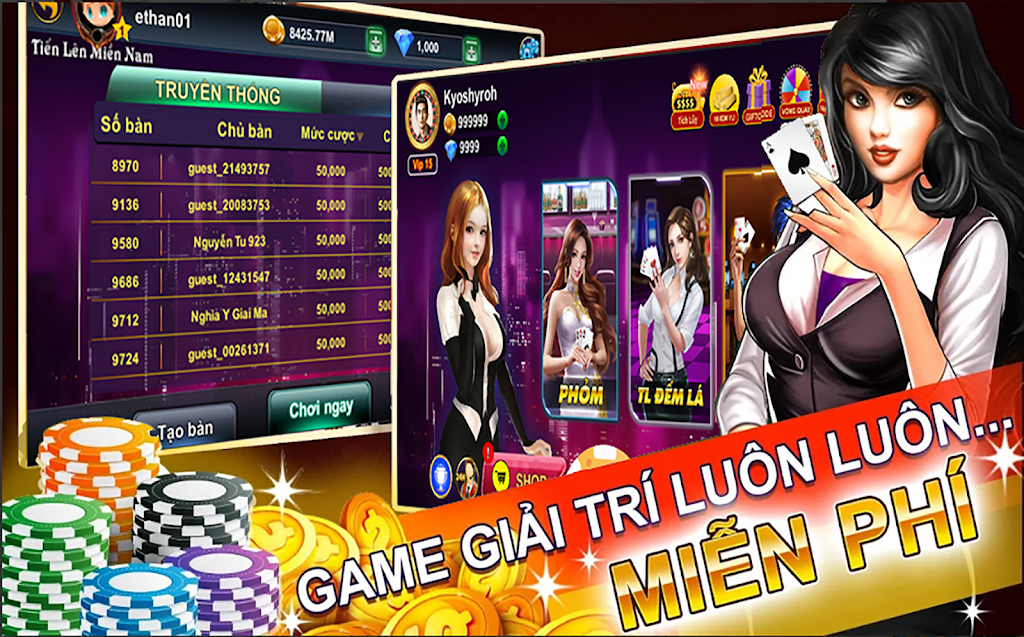 Phỏm online 2019 - tá lả - đánh phỏm - tala Screenshot2