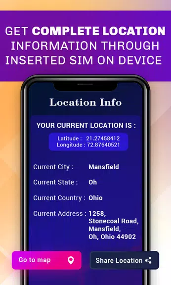 Phone Sim Location Information Screenshot3