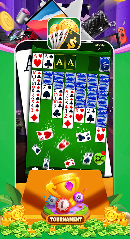 Solitaire Cash-Money win Prize Screenshot3