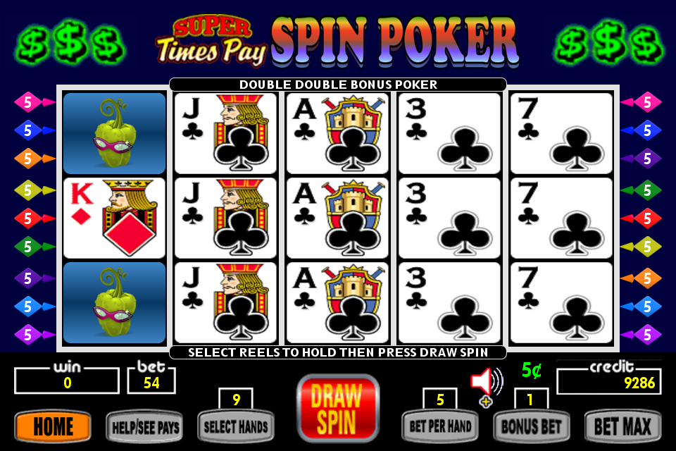 Super Times Pay Spin Poker Screenshot3