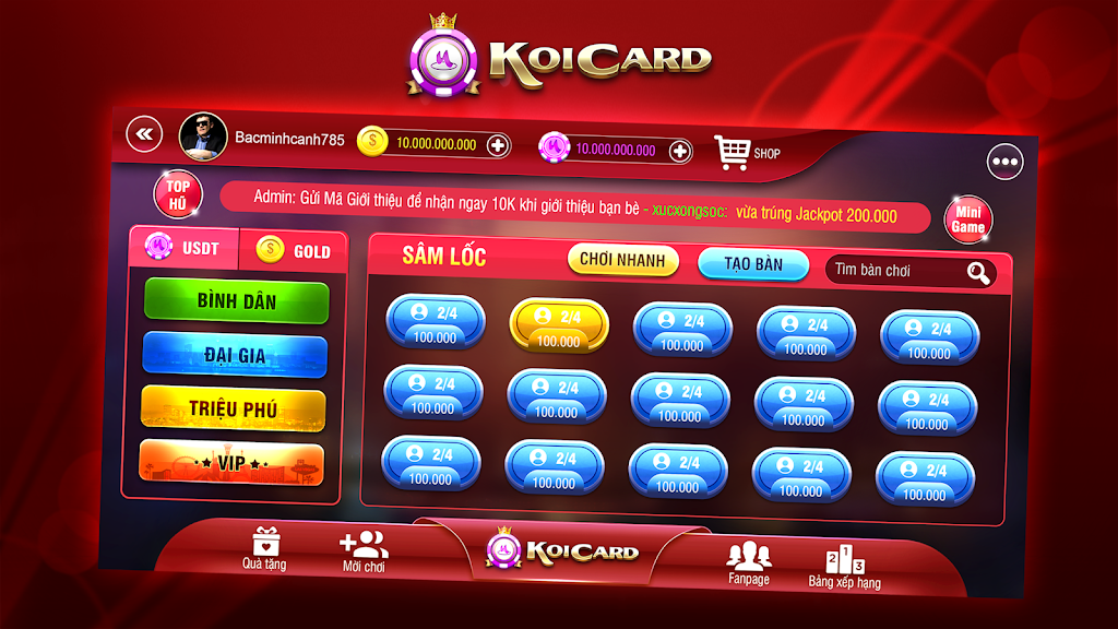 Koicard - Game bài đổi thưởng coin Screenshot2