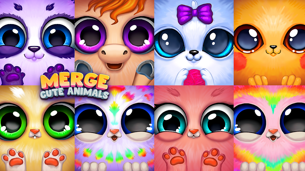 Merge Cute Animals: Pets Games Mod Screenshot1