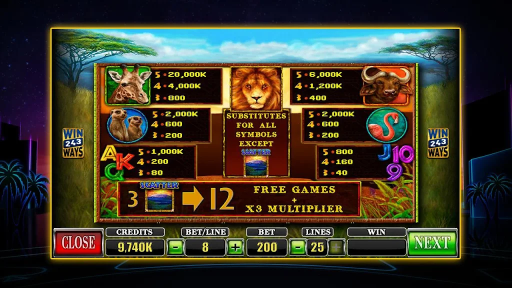 SLOT African Simba Screenshot4