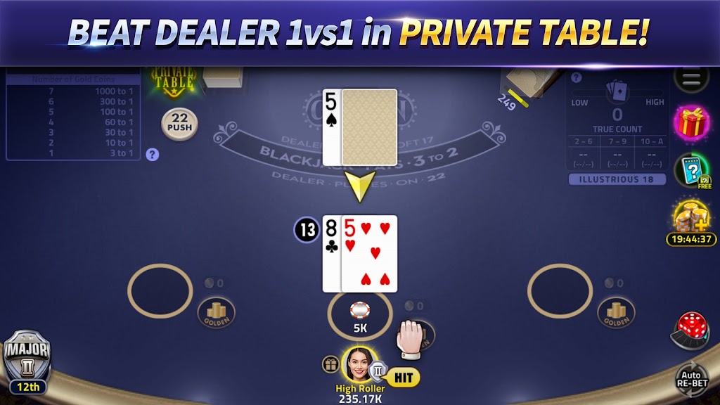 BlackJack 21 Lite Offline Game Screenshot3