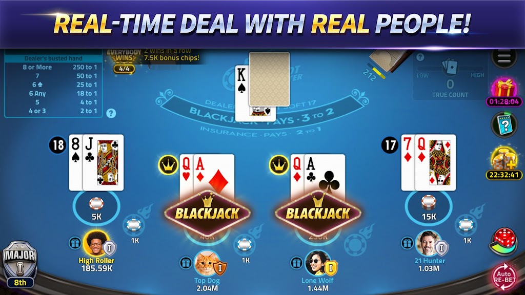 BlackJack 21 Lite Offline Game Screenshot1