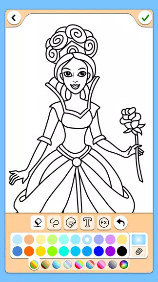 Princess Coloring Game Screenshot3