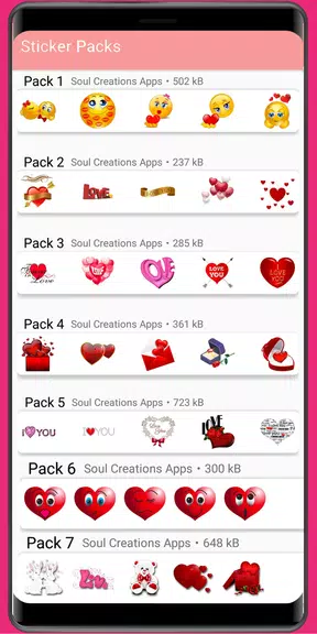 WASticker - Love Stickers Screenshot3