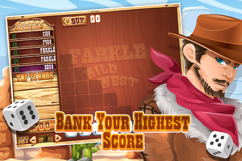 Wild West Farkle  - Dice Free Screenshot3