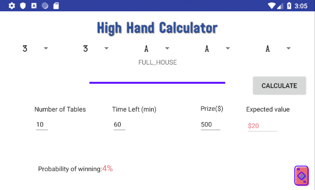 High Hand Calculator Screenshot2