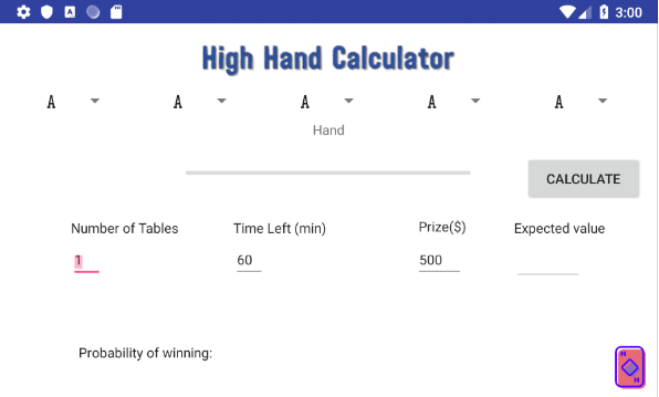 High Hand Calculator Screenshot1