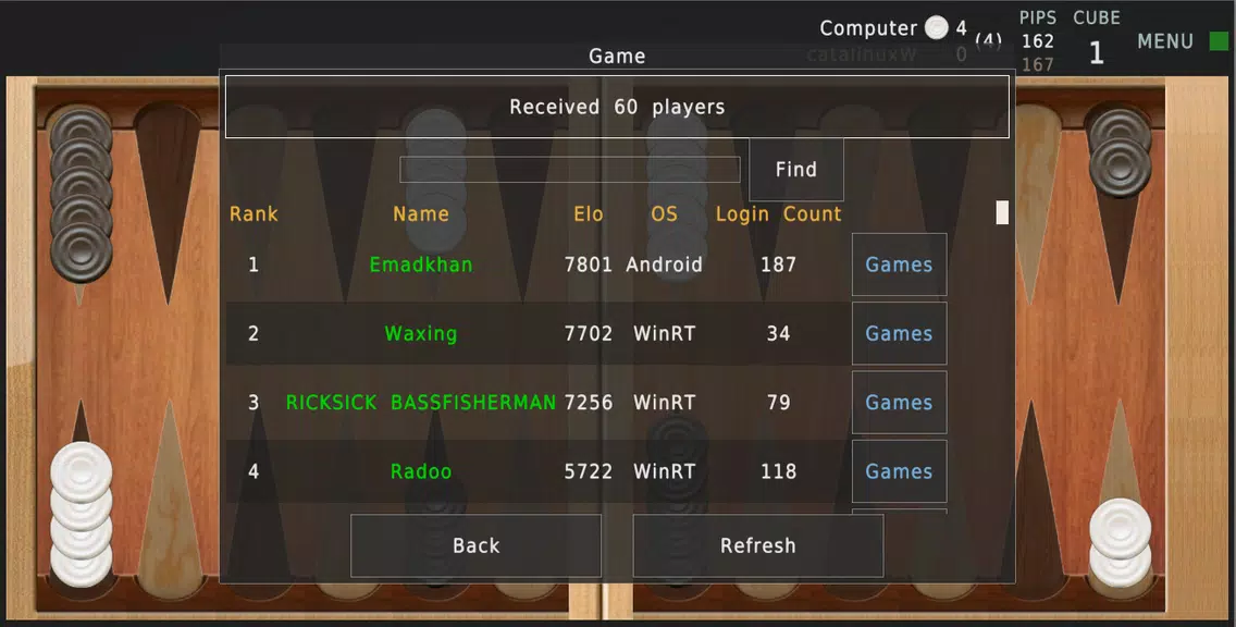 Backgammon Reloaded Screenshot2