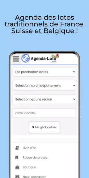 Agenda des lotos Screenshot1