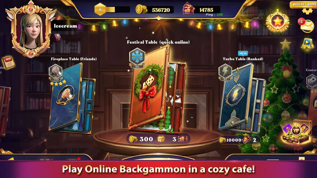 Cafe Backgammon: Board Game Screenshot1