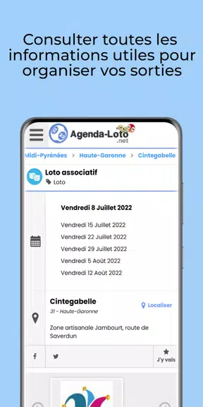 Agenda des lotos Screenshot3