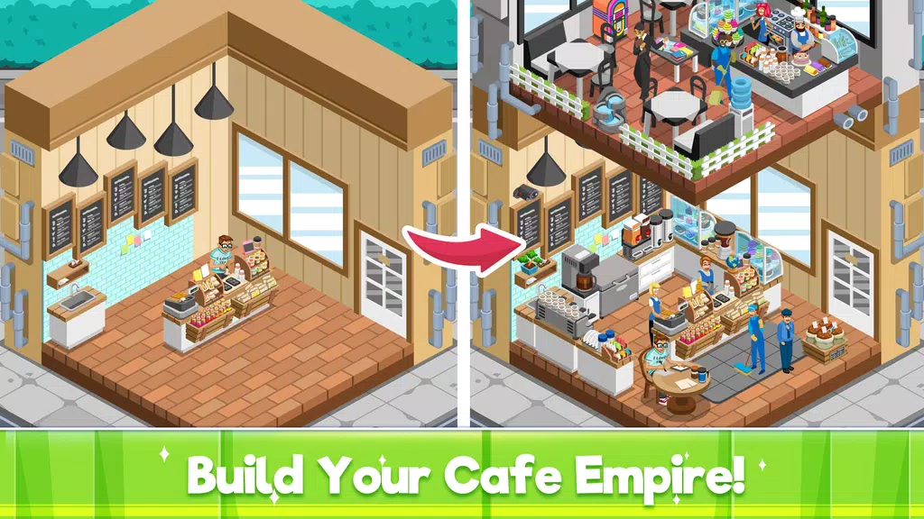 Idle Cafe Tycoon: Coffee Shop Screenshot1