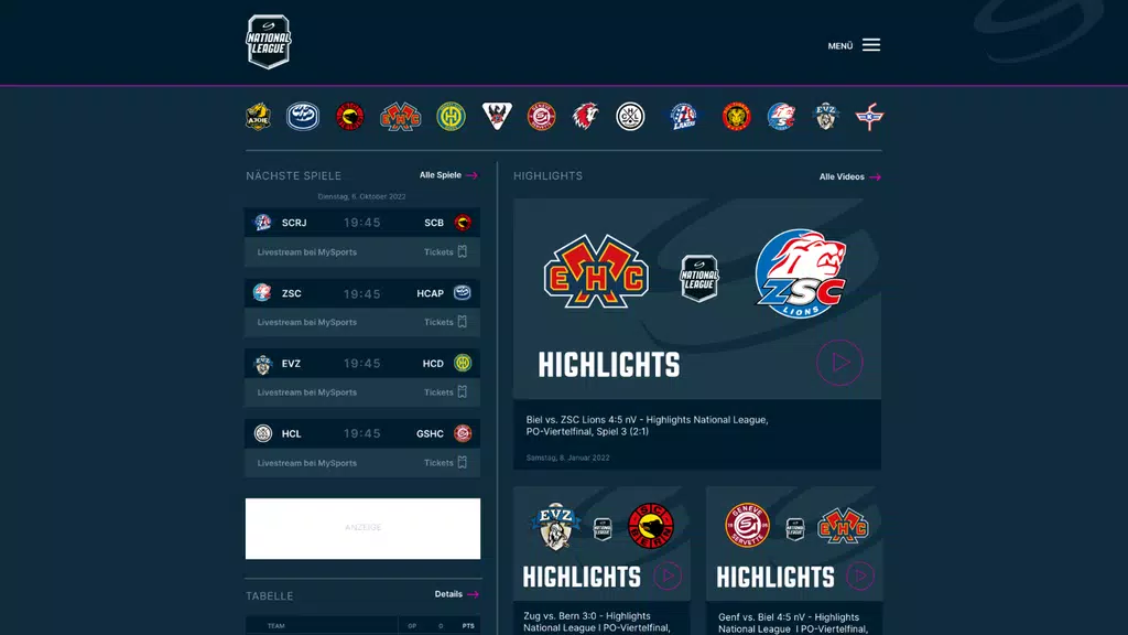 National League Official App Screenshot3