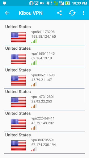 Kibou VPN - VPN FREE - VPN Proxy FREE for Android Screenshot1
