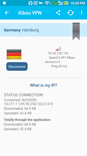 Kibou VPN - VPN FREE - VPN Proxy FREE for Android Screenshot2