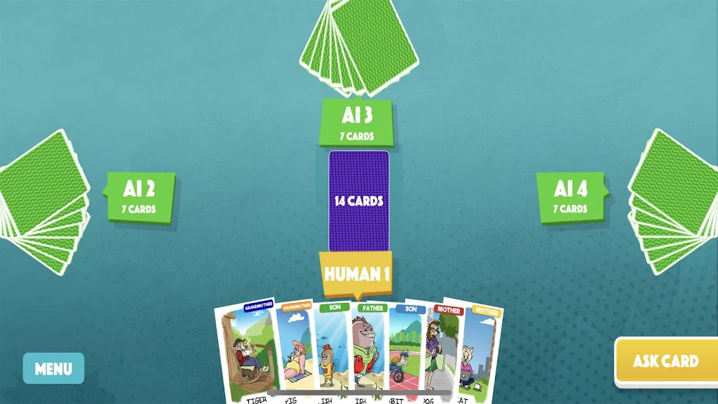 Happy Family - card game Screenshot1