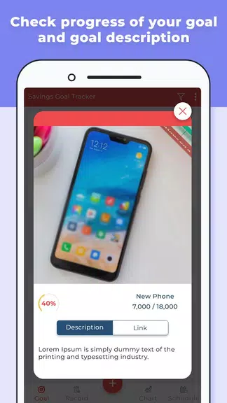 SaveMoney : Savings Goal Track Screenshot4