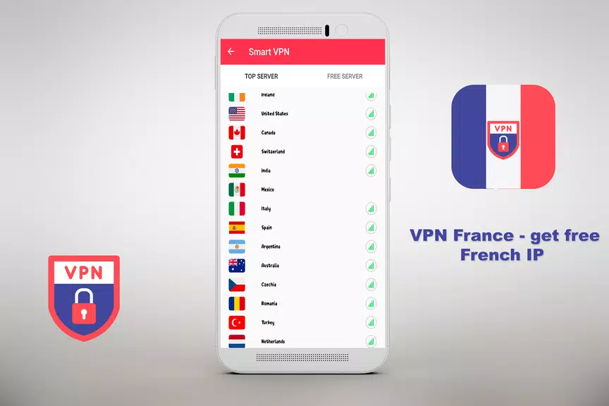 VPN Free - get free French IP Security  ⭐️⭐️⭐️⭐️⭐️ Screenshot2