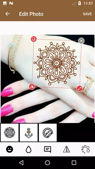 Mehndi Design Photo Editor Screenshot4