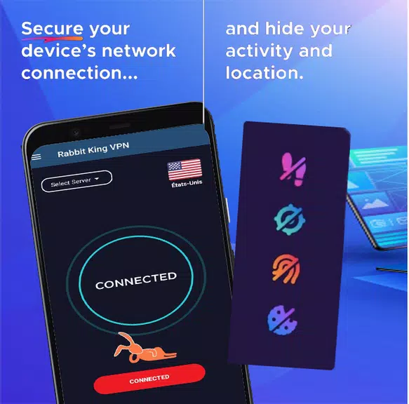 Rabbit King VPN - Unblock Website Access Free Screenshot1