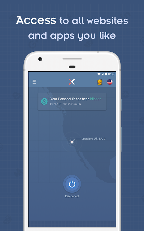 X-VPN - Free VPN Wifi Proxy Screenshot2