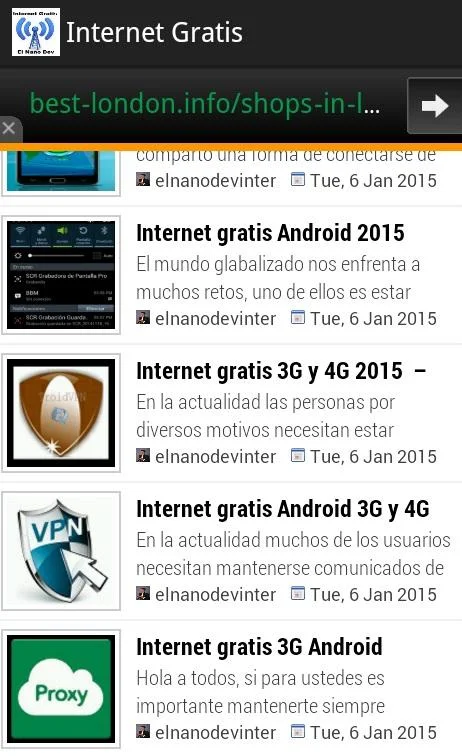 internet gratis android 2018 Screenshot2