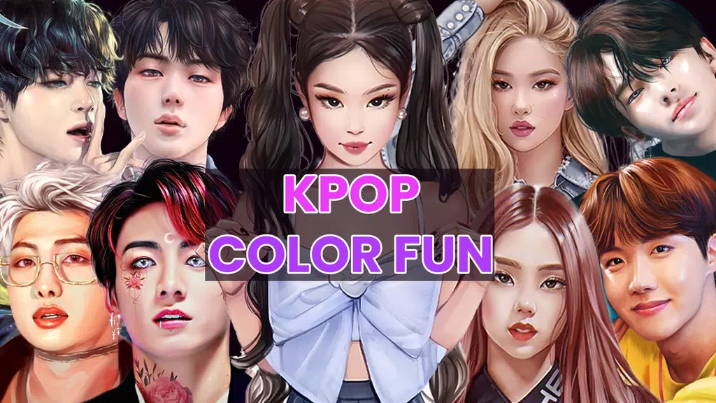 Kpop Paint by Numbers BT21 Screenshot1