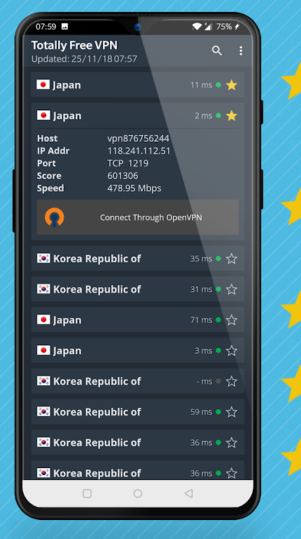 Totally Free VPN. No Limits No Account Required Screenshot1