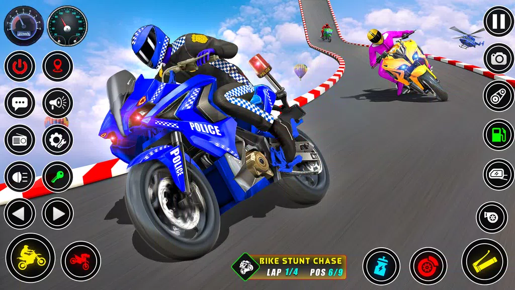 Police bike Stunt Bike Racing Screenshot2