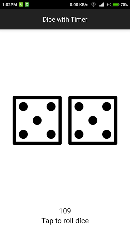 Dice with Timer - Free dice roller Screenshot1