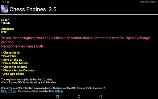 Chess Engines OEX Screenshot1