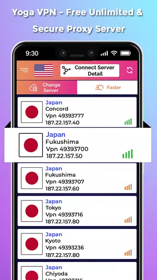 Yoga VPN - Free Unlimited And Secure Proxy Screenshot4