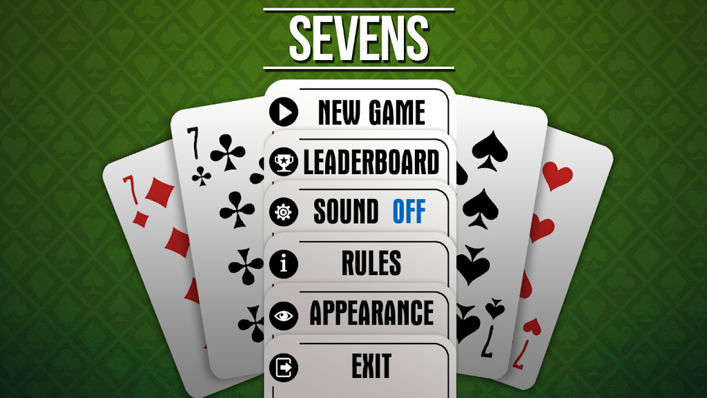 Sevens the card game free Screenshot3