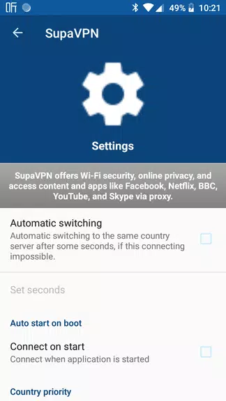 SupaVPN - Public Free VPN Cloud Screenshot4