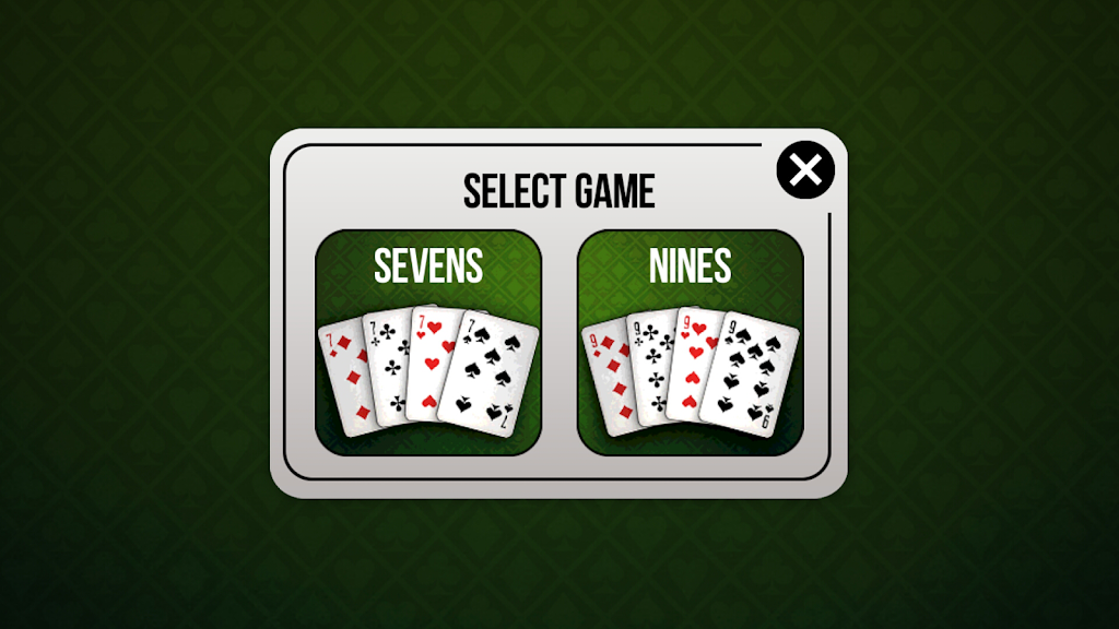 Sevens the card game free Screenshot2