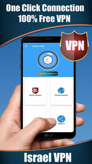 Israel VPN - Get Fast & Free Israel IP Screenshot1