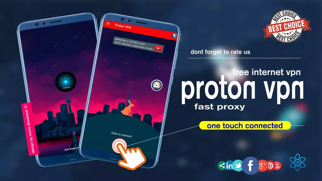 Pruton VPN - Free Internet VPN & Fast Proxy Screenshot1