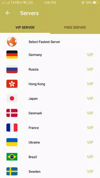 Yellow Lite VPN - Fast & Easy VPN Screenshot2