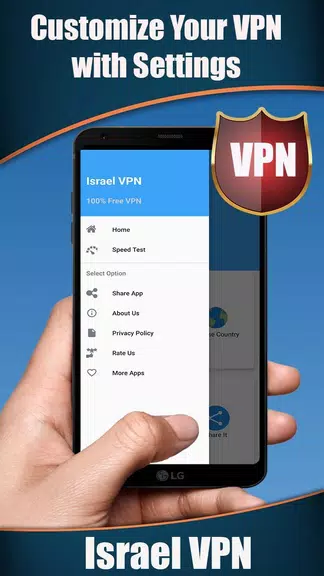 Israel VPN - Get Fast & Free Israel IP Screenshot4