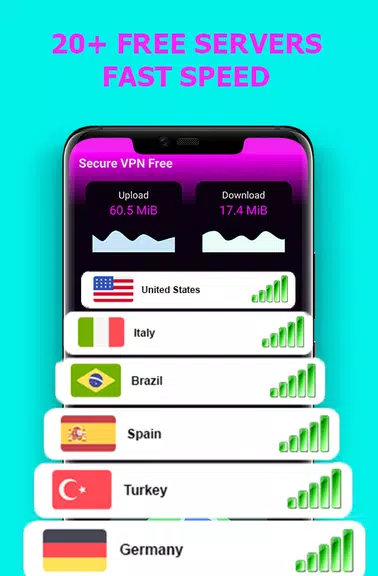 Secure VPN Free – A high speed, ultra secure VPN Screenshot1