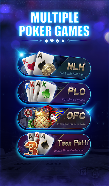 Mr.Poker -Texas Hold'em Poker, PLO, OFC, TeenPatti Screenshot2