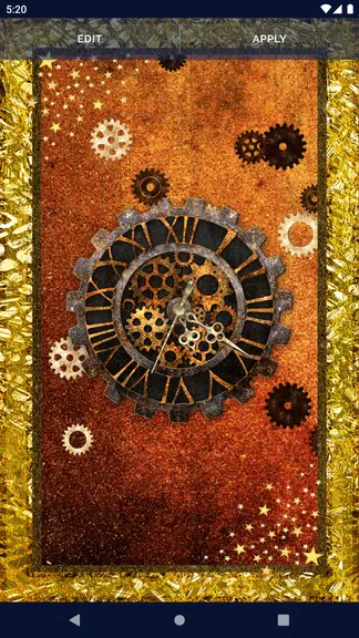 Steampunk Clock Wallpaper Screenshot3