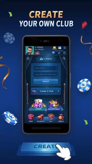 X-Poker - Online Home Game Screenshot1