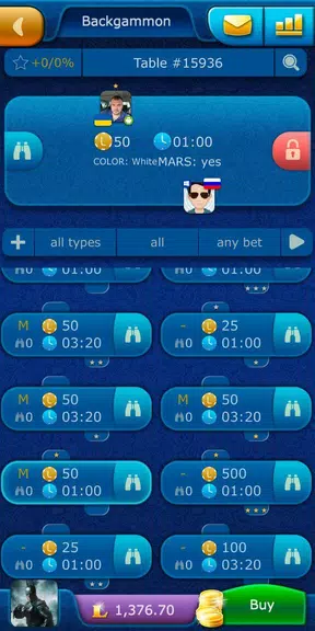 Backgammon LiveGames online Screenshot4